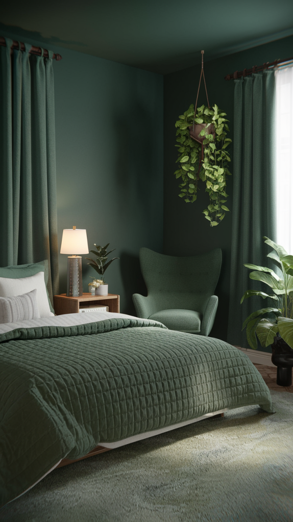 Transform your tiny guest room into a hotel-inspired retreat with sage green accents and minimalist storage.