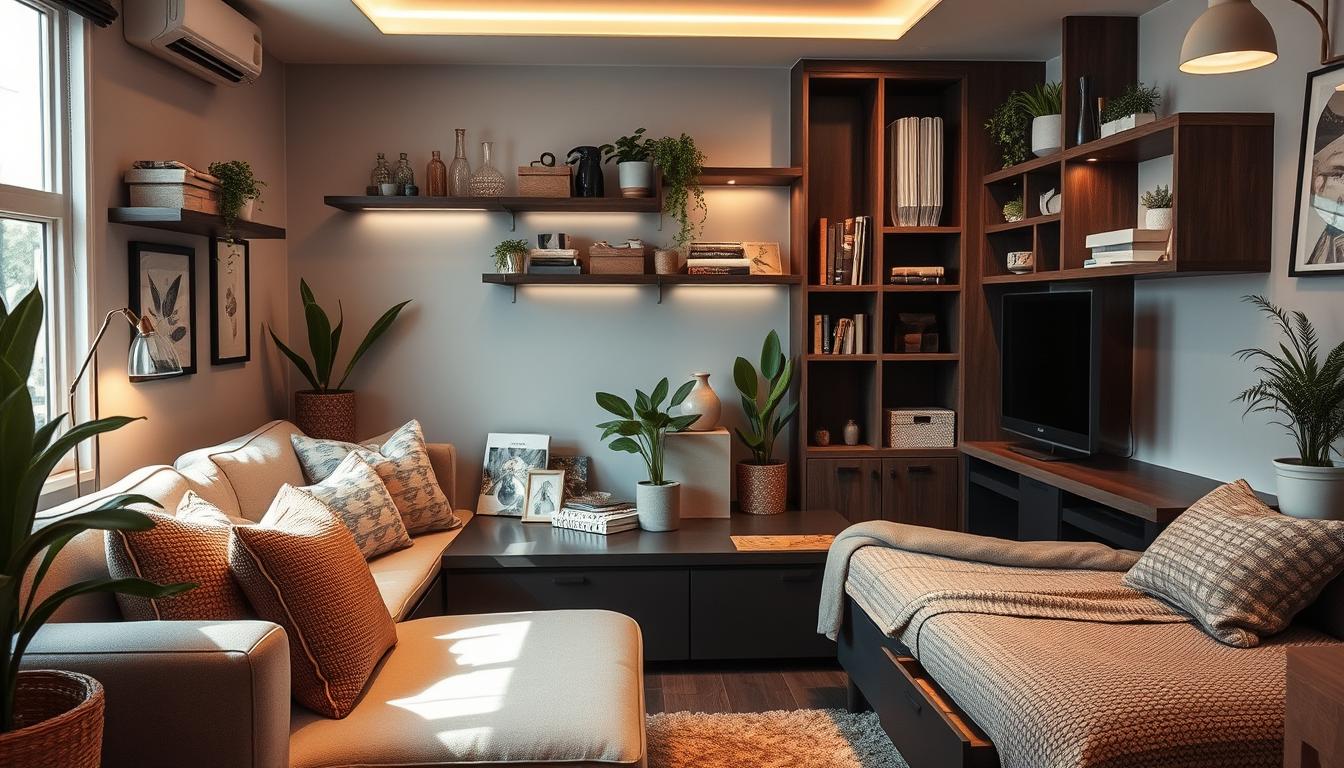 boho cozy small living room