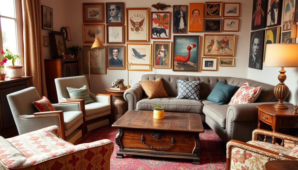 eclectic furniture mix