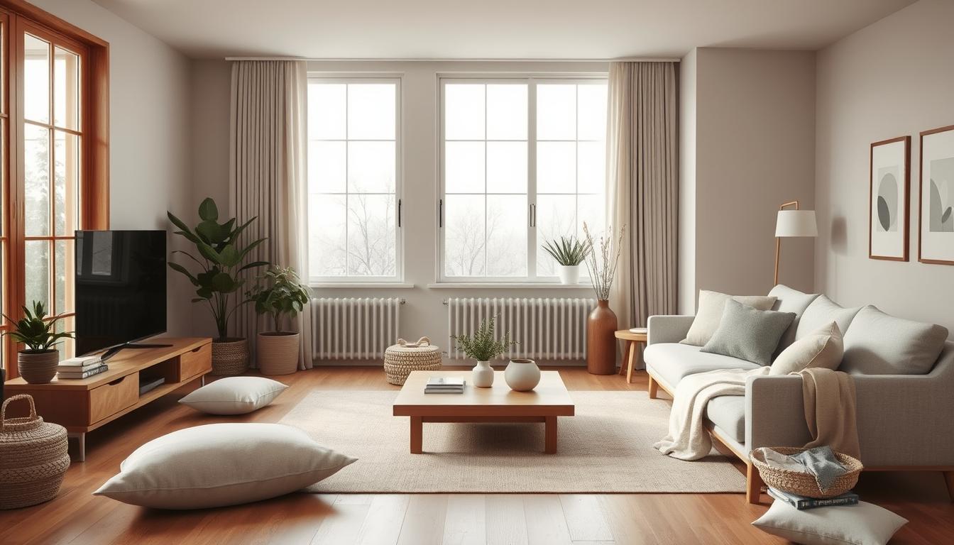 japandi living room design small cozy
