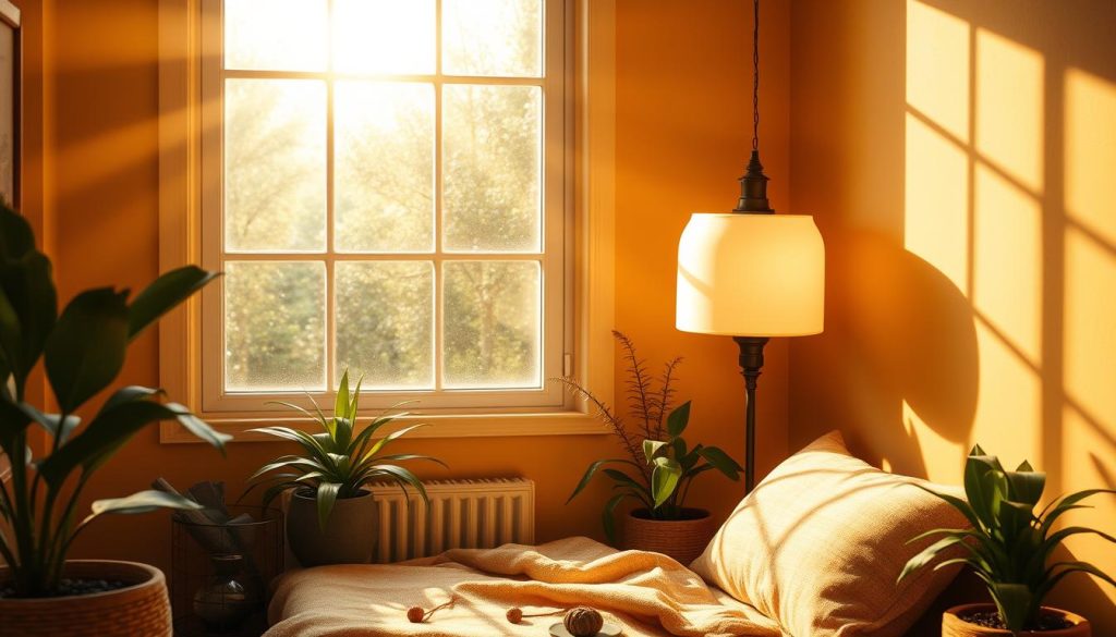 natural light and artificial lighting