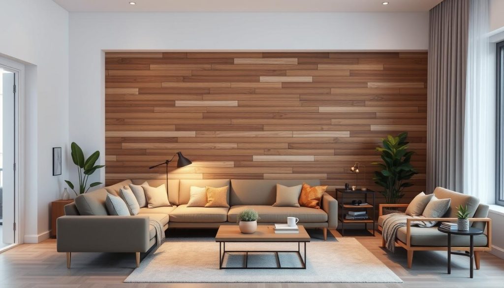 slat wall ideas living room