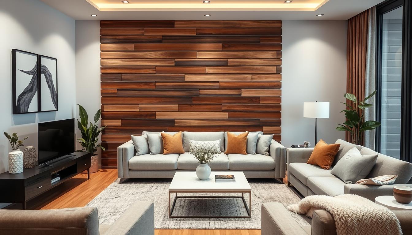 slat wall ideas living room