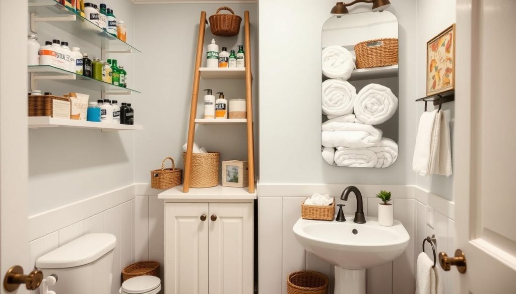 small bathroom storage