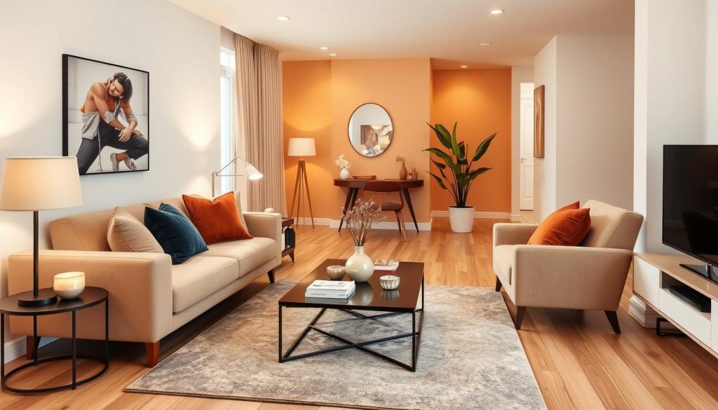 small living room furniture arrangement