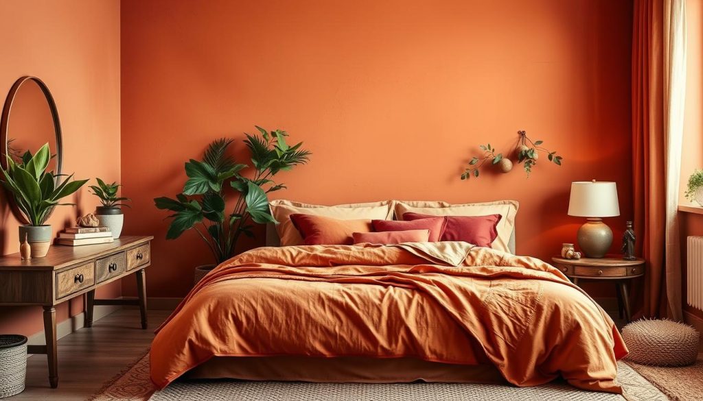 terracotta bedroom palette