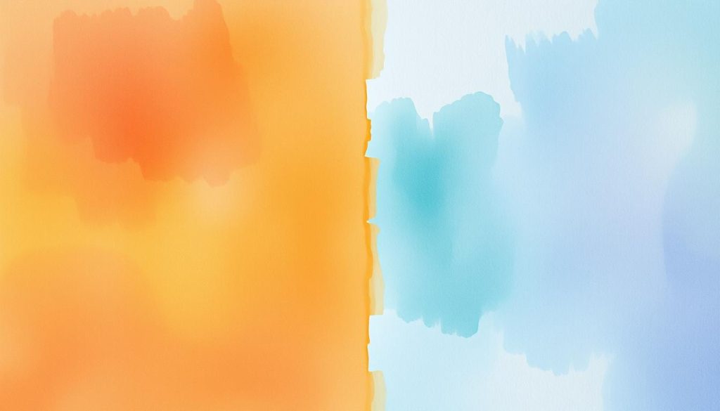 warm and cool color palette